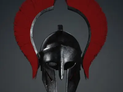Spartan Royal Helmet  v FRESH IRON FREE Free low-poly 3D model