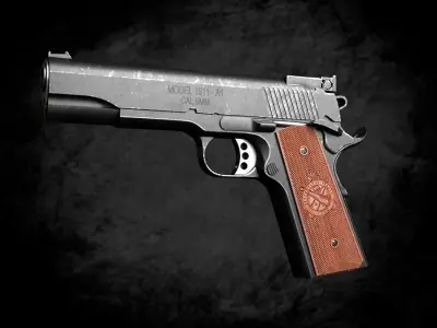 colt 1911 RANGE OFFICER Free 3D model