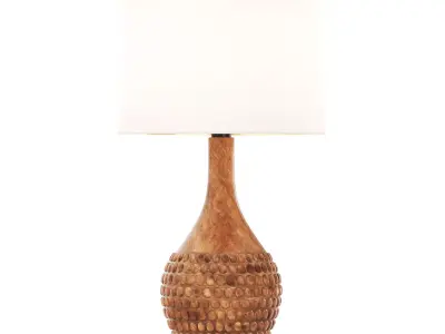 Asher Table Lamp Set with USB 3D model