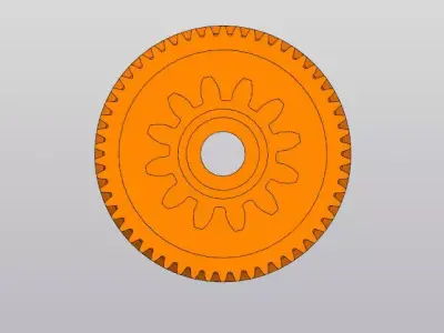 Kitchen Appliance Plastic Gear - Replacement Part 3D model