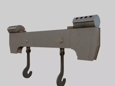 J-Hook Low-poly 3D model