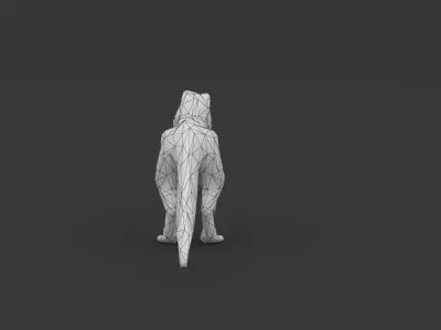 Low Poly Dinosaurs Trex Rex Reptile Dino Low-poly 3D model