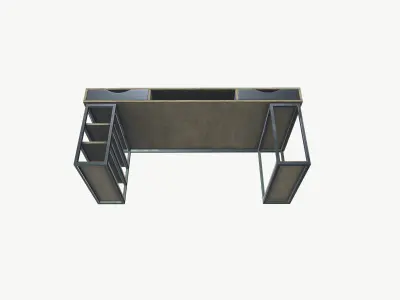 Industrial Table Low-poly 3D model purchase