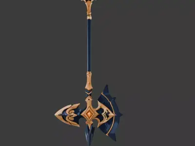 Sunshadow Axe 3D model