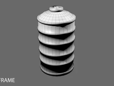 Steel Water Tank 1 3D model