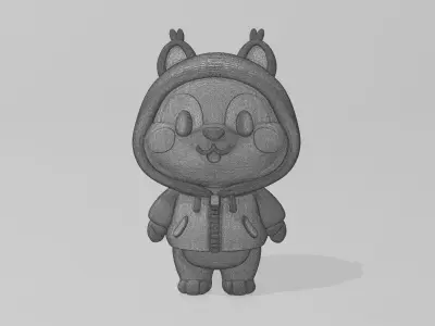 Anthropomorphic Squirrel Character 3D model