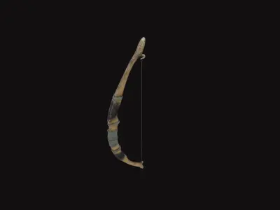 Medieval Bow Low-poly 3D model purchase