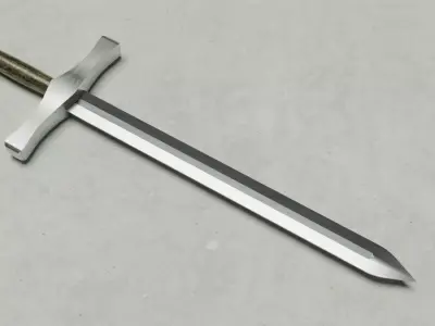 Basic Sword Low-poly 3D model