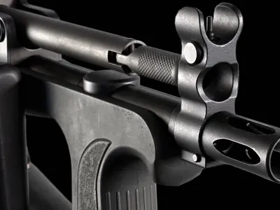 PP-2000 SMG Low-poly 3D model