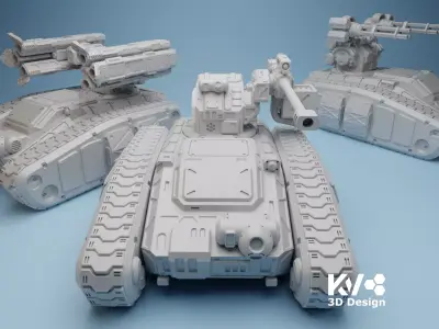 KV-Tank Drone-001 3D print model