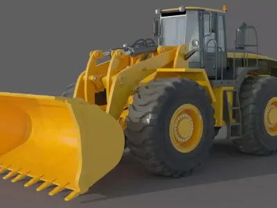 Wheel Loader 3D model 12