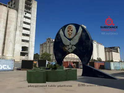  airforce game table 3D model