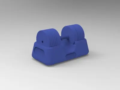 Adjustable dumbbell 3D model buy