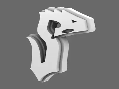 Void Serpents V10B Shoulder Symbols RIGHT 3D print model