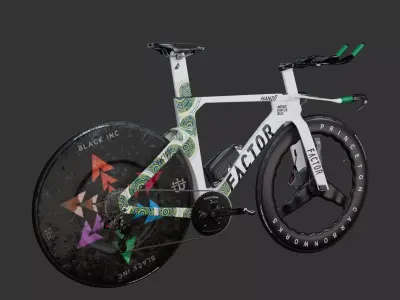 Factor Hanzo time trial bike Low-poly 3D model