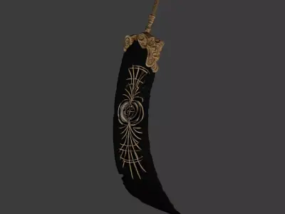 Montante Flagelo Estelar 3D model