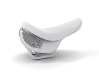 Chrome Bicycle Seat model pack Low-poly 3D model