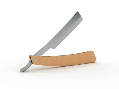 Straight Razor 3D model buy
