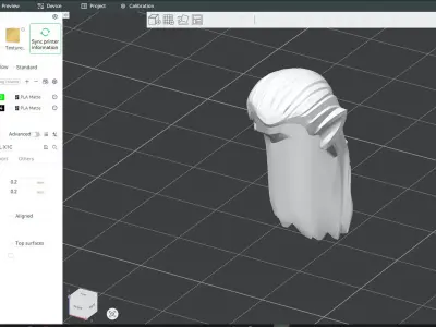 Custom3Dprint Minifigure Accessory - Minifigure Hair S2 - 023 3D print model