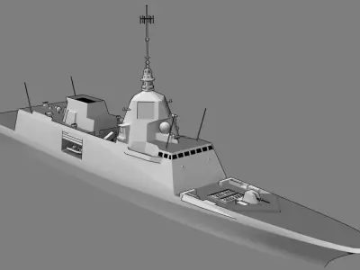 FFG FREDA class Low-poly 3D model