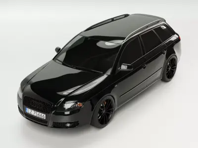 Audi A4 B7 Avant 2005 Car model 3D model