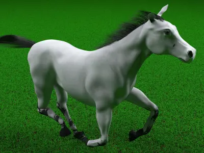 White Carriage 4K 3D model