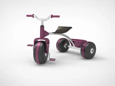 Kids Bicycle Low-poly 3D model purchase