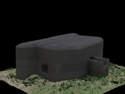 WWI Bunker Free 3D model