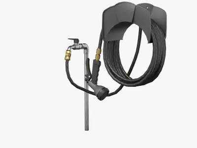 Garden Hose Low-poly 3D model buy