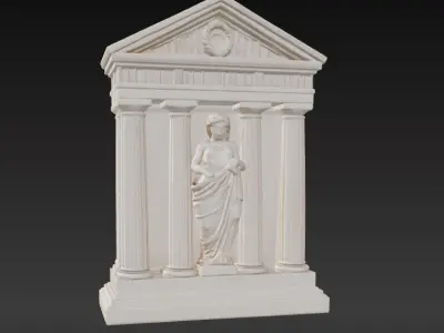 Ancient Greek Wall Relief Decor Series 1 3D print model