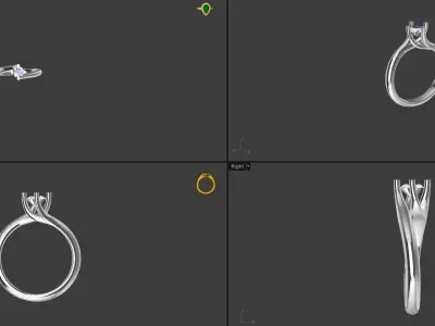 Engagement Ring 3D print model purchase