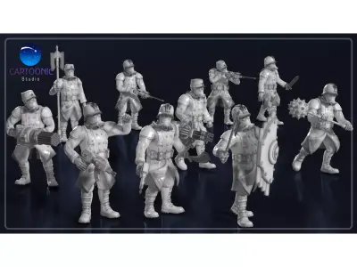 Guards Corps Set 01 3D print model purchase
