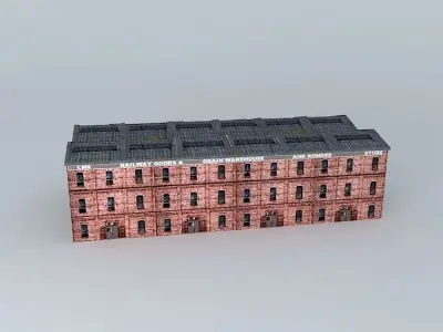 Eco Rail Building No 4 Dummy! Old Steam Days Free 3D model