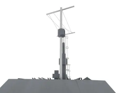 Destroyer ship  Free 3D model