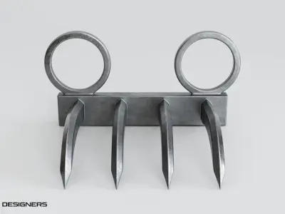 Tiger Claw Weapon - Vagh Nakha - Maratha weapon 3D model