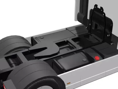 Truck and Trailers - Low poly Low-poly 3D model