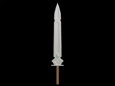 Gem Sword - PBR Game Ready - Easily Change Gem Color Low-poly 3D model