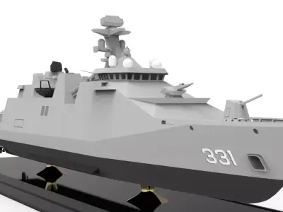 KRI Raden Edi Marthadinata Class Model for 3D Printing 3D print model