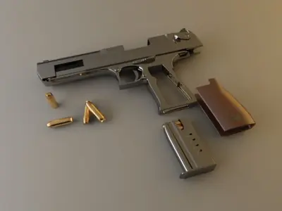 Pistol Desert Eagle 357 Magnum 3D model