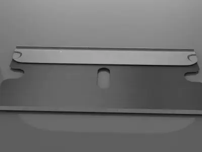 3D Single Edge Razor Blade 3D model