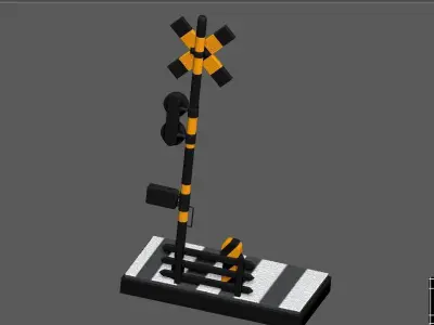 TRAIN WAY BASE DIORAMA 3D print model