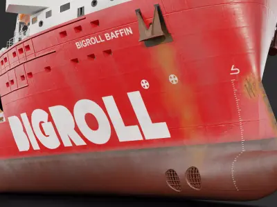 HeavyLift Vessel  Low-poly 3D model
