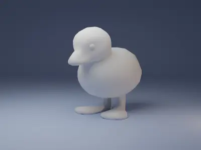 PBR Duck Decoration Free Free low-poly 3D model