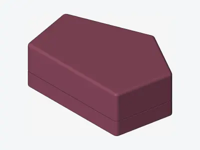 Furniture - Seating - Contemporary - Scoop - Foot Stool - Right Low-poly 3D model
