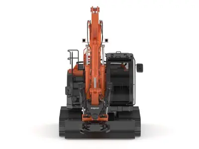 Hitachi Excavator ZX135-7 With Custom Arm 3D model
