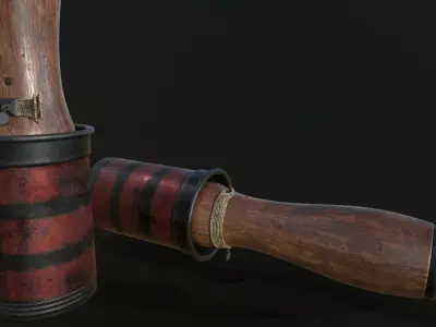 42M hand grenade Low-poly 3D model