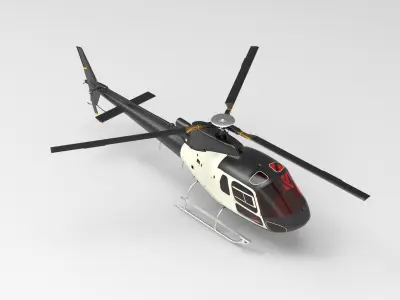 Helicopters H125 3D model