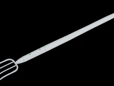 Low Poly Game Ready Pitchfork old fork Free low-poly 3D model