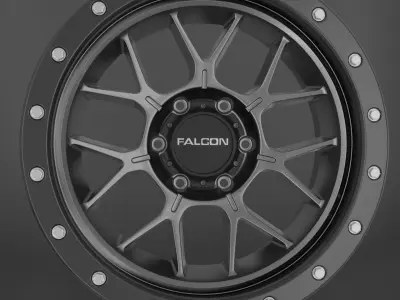 Wheel based on Falcon OffRoad  Titan TX 3D model