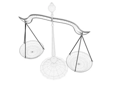 Balance scale 3D model purchase